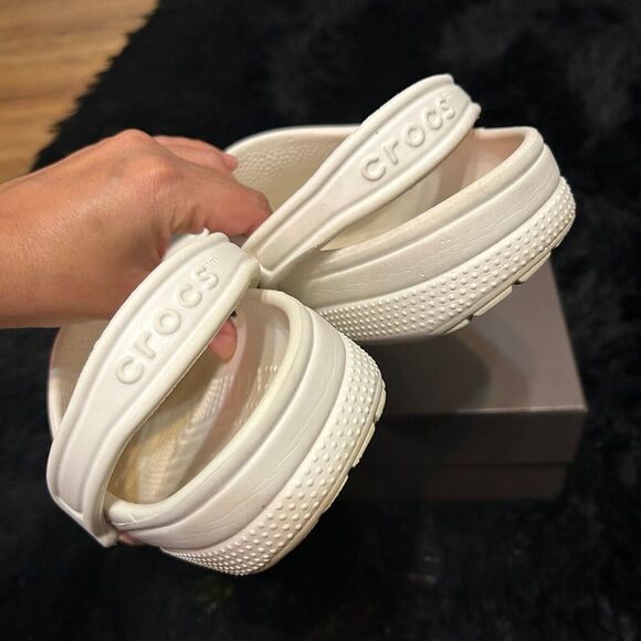 CROCS white clogs sandals slippers mules shoes men’s 7 main image 6